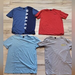 Oakley Short Sleeve Tees - Navy, Red, Light Blue, Gray